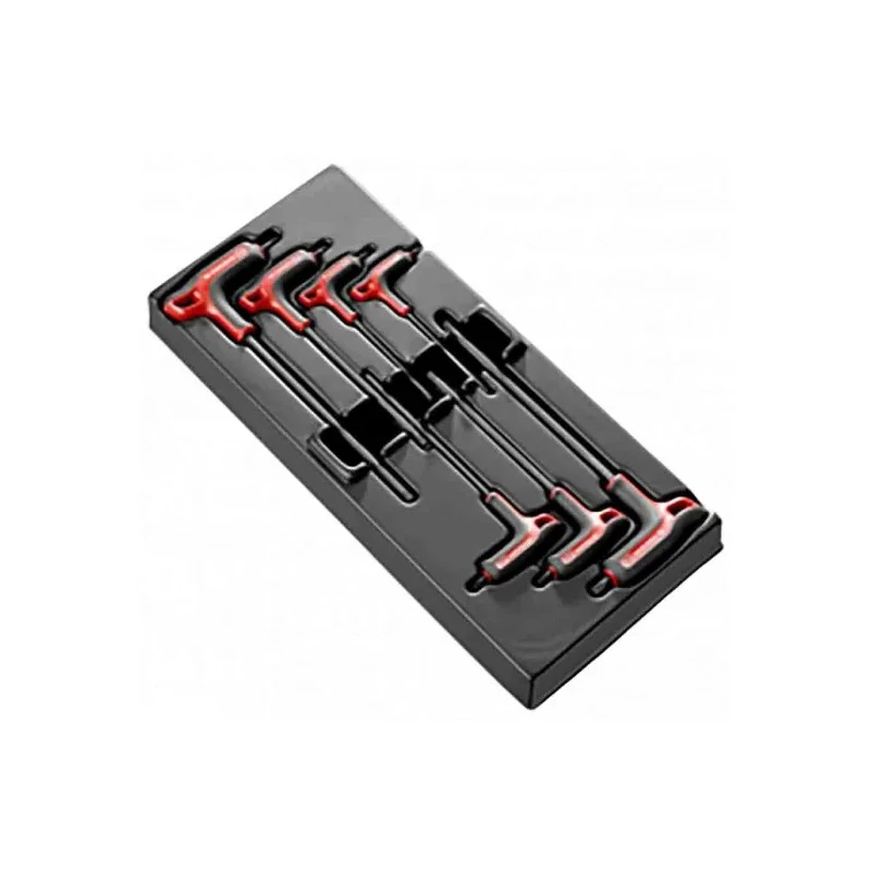 Facom 7-Piece Carbon Silicon Steel Short Arm Torx Key Set, 175mm MOD.89TXA