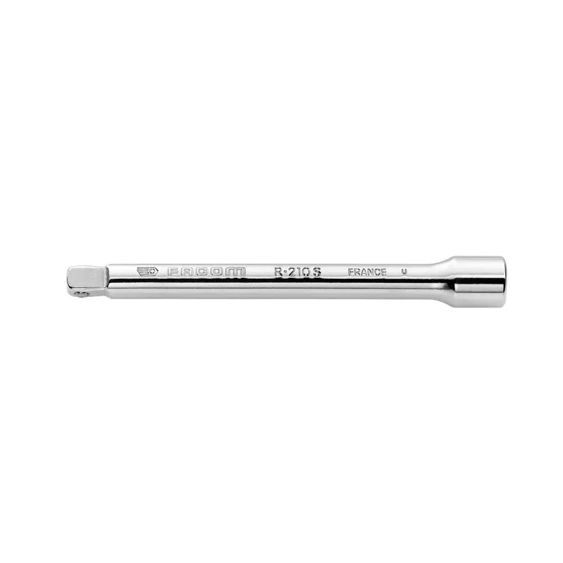 Facom 1/4 in Square Wobble Extension Bar, Chrome Finished Steel, 100mm Overall Length R.210S