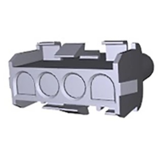 TE Connectivity Universal MATE-N-LOK Female Connector Housing 6.35 mm Pitch 4 Way 1 Row Straight 1-480703-0