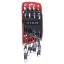 Facom 8-Piece Hinged Ratchet Combination Spanner Set, Sizes 5/16 to 3/4 in 467F.JPU8