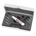 Facom Torque Screwdriver Set with Torque Range 4-20 cN.m, Drive Sizes 1.8 mm, 2.5 mm, PH 9, 1.3, 1.5, 2, PZ 0, 1, 2 A.300MTJ1