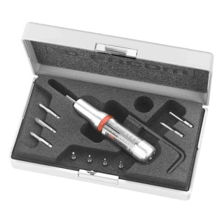 Facom Torque Screwdriver Set with Torque Range 4-20 cN.m, Drive Sizes 1.8 mm, 2.5 mm, PH 9, 1.3, 1.5, 2, PZ 0, 1, 2 A.300MTJ1