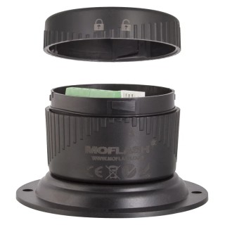 Moflash LED-TLM Series Mounting Base, LED Bulb 24V DC, IP65 Protection LED-TLM-BC