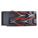 Facom 4-Piece Circlip Plier Set, 418mm Overall Length, Comfort Grip Handles, ESD Safe, Steel Material MOD.PC
