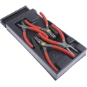Facom 4-Piece Circlip Plier Set, 418mm Overall Length, Comfort Grip Handles, ESD Safe, Steel Material MOD.PC