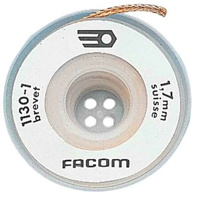 Facom 1.6 m De-Soldering Braid, Width 1.6mm 1130.1