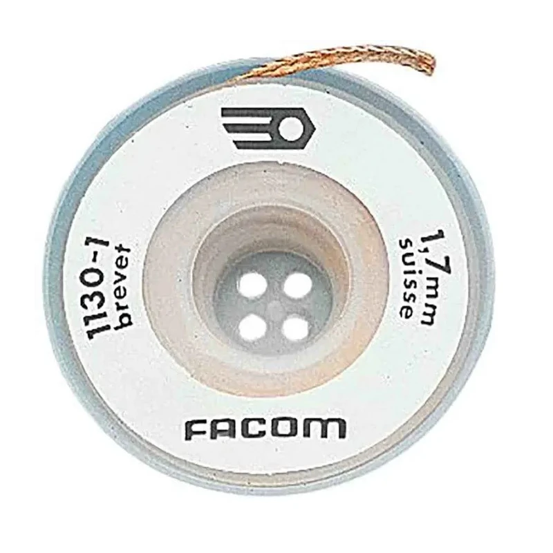 Facom 1.6 m De-Soldering Braid, Width 1.6mm 1130.1