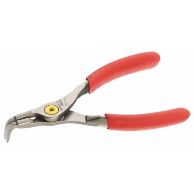 Facom 1-Piece Circlip Plier, 140mm Overall Bent Nose VDE/1000V Approved ESD Safe 197A.13