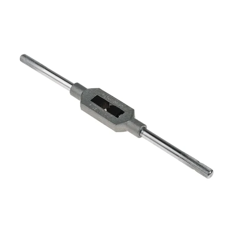 Facom Tap Wrench Tap Wrench Zamak Adjustable M5 to M12 Grey Hammered Finish 300mm Overall Length 831.2