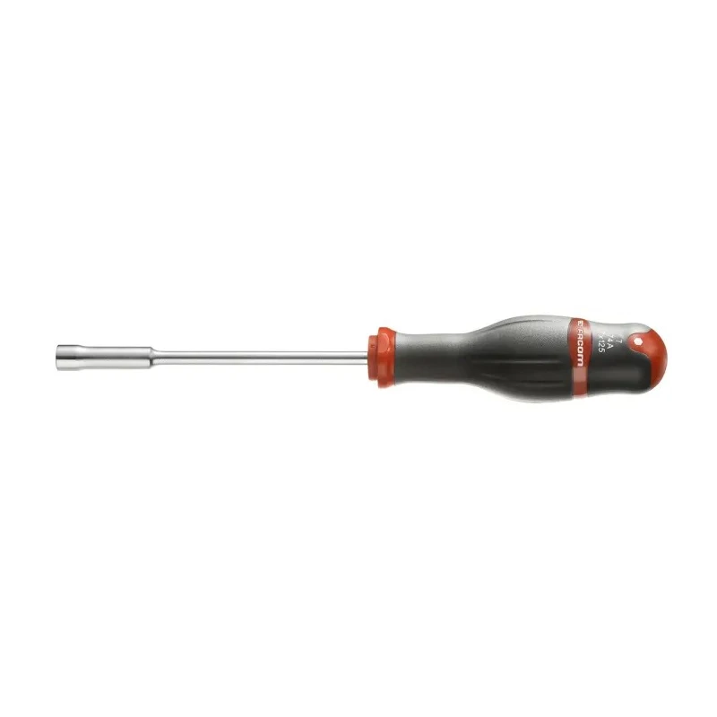 Facom Nut Driver with 125 mm Stainless Steel Blade and Plastic Handle 74A.7