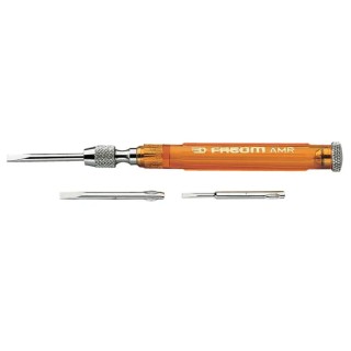 Facom Slotted Interchangeable Standard Screwdriver Set, 3-Piece, 105 mm Blade Length AMR