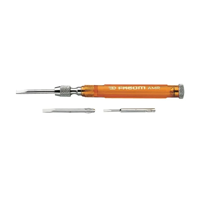 Facom Slotted Interchangeable Standard Screwdriver Set, 3-Piece, 105 mm Blade Length AMR