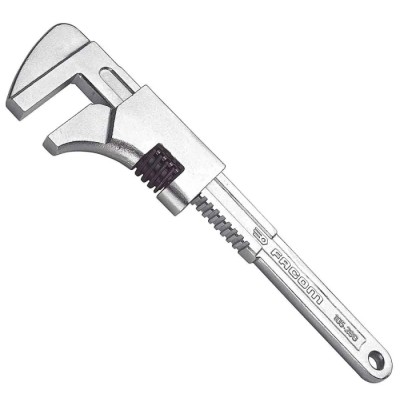Facom 60 mm Jaw Capacity Adjustable Spanner 230 mm Overall Length Satin Chrome Finish 105.230