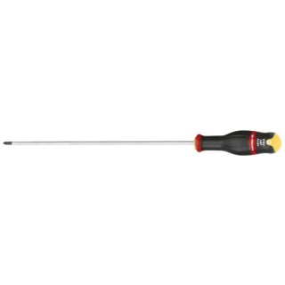 Facom Standard Philips Screwdriver PH2 Tip 250mm Blade Bi-Material Handle ATP2X250