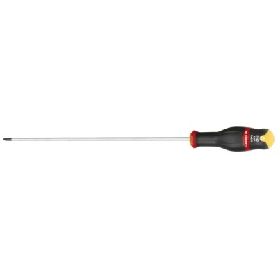 Facom Standard Philips Screwdriver PH2 Tip 250mm Blade Bi-Material Handle ATP2X250
