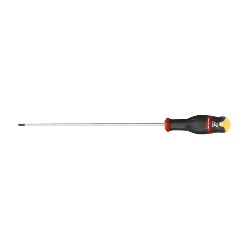 Facom Standard Philips Screwdriver PH2 Tip 250mm Blade Bi-Material Handle ATP2X250