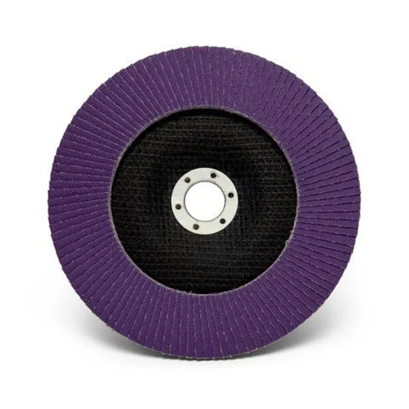 3M Zirconia Aluminium Abrasive Flap Disc, 180 mm Diameter, Fine Grade P60 Grit, Pack of 10, Quick Change 7100196800