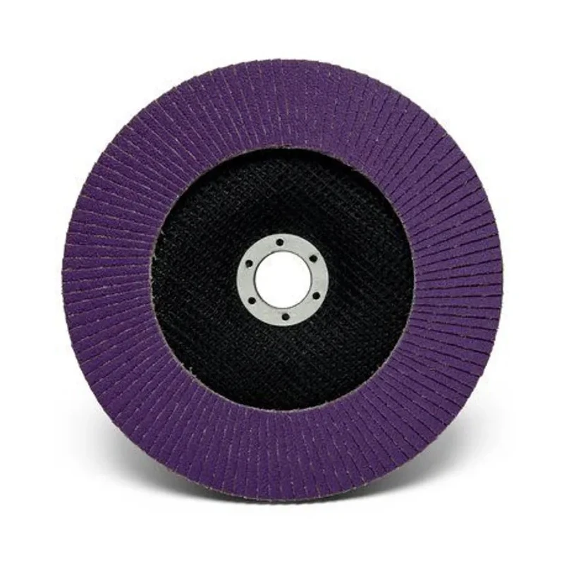 3M Zirconia Aluminium Abrasive Flap Disc 180 mm Diameter Fine Grade P120 Grit Quick Change 7100196793