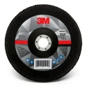 3M Zirconia Aluminium Abrasive Flap Disc 180 mm Diameter Fine Grade P120 Grit Quick Change 7100196793