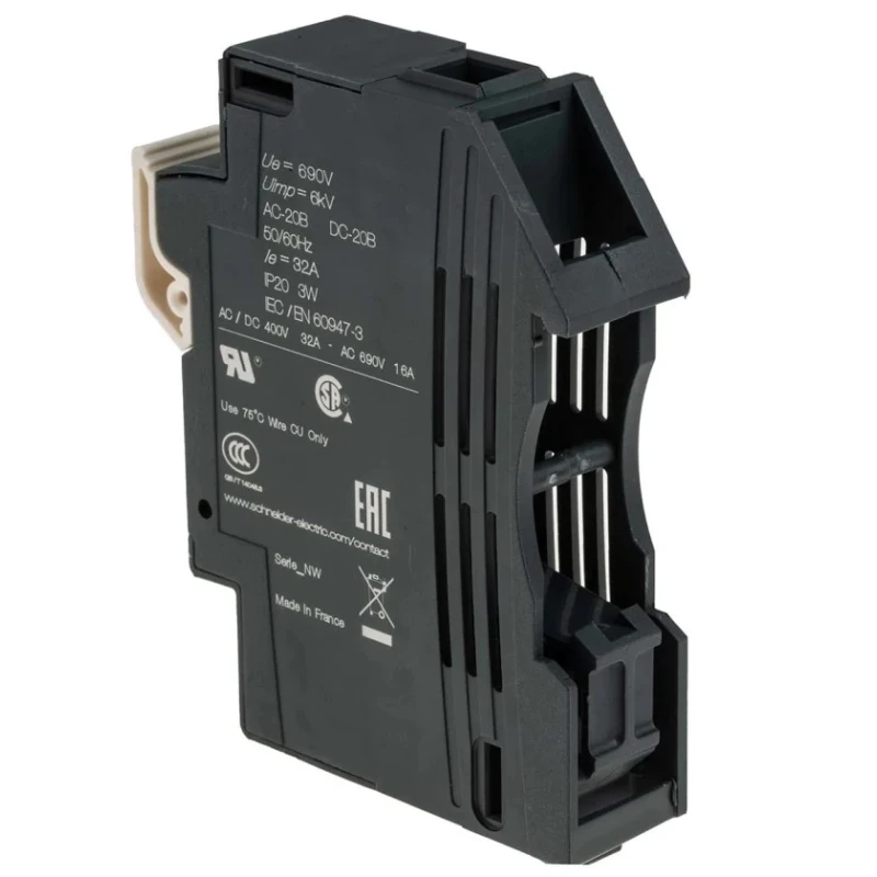 Schneider Electric 32A Rail Mount Fuse Holder 1P, Screw Terminal, DIN 35 mm Rail, 690V DF101