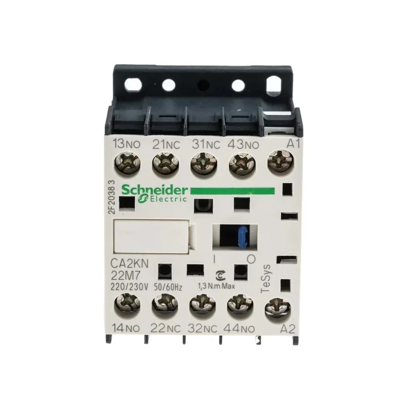 Schneider Electric Control Relay, 2 NO/2 NC Contacts, 10A F.L.C, 10A Contact Rating, 4.5 VA Power, 230V AC, Model CA2KN22M7