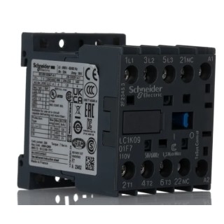 Schneider Electric LC1K Contactor 110V AC Coil, 3-Pole, 20 A, 4 kW, 3 NO, 690V AC LC1K0901F7