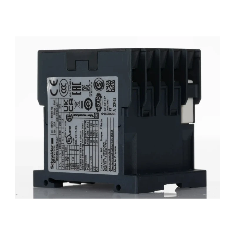 Schneider Electric LC1K Contactor 110V AC Coil, 3-Pole, 20 A, 4 kW, 3 NO, 690V AC LC1K0901F7