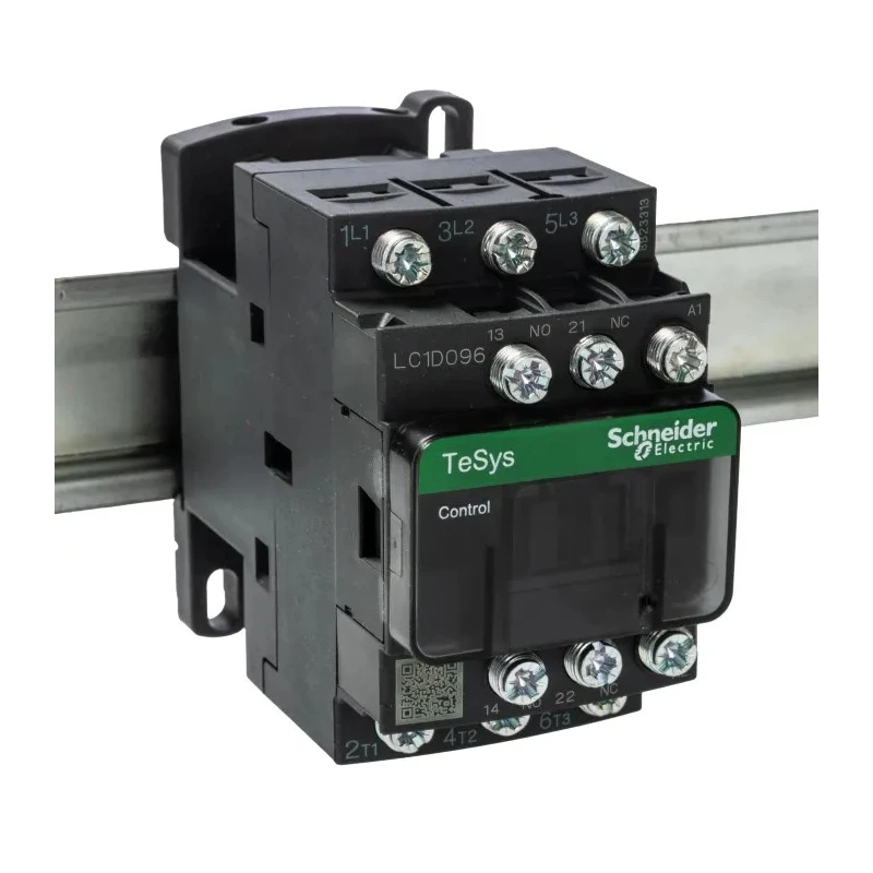 Schneider Electric LC1D Contactor 3-Pole 25 A 5.5 kW 220V AC Coil Motor Control DIN Rail LC1D096M7
