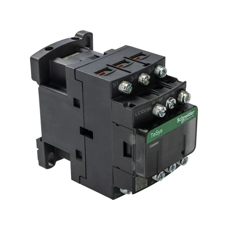 Schneider Electric LC1D Contactor 3-Pole 25 A 5.5 kW 220V AC Coil Motor Control DIN Rail LC1D096M7