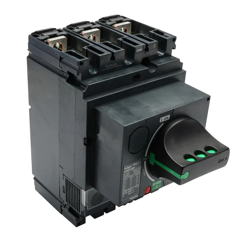 Schneider Electric TeSys Motor Circuit Breaker 3-Pole 220A 690V AC 36 kA Breaking Capacity GV5P