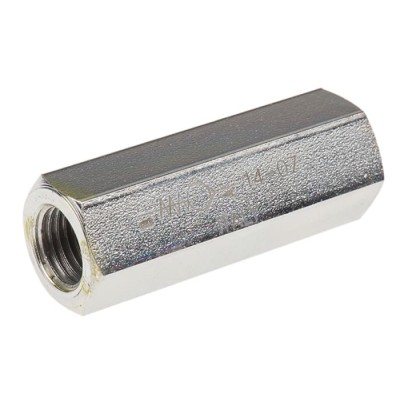Parker Steel Hydraulic Check Valve, Inline Mount, G Thread, 20 L/min Flow, 0.35 Bar Cracking Pressure, Model 2301