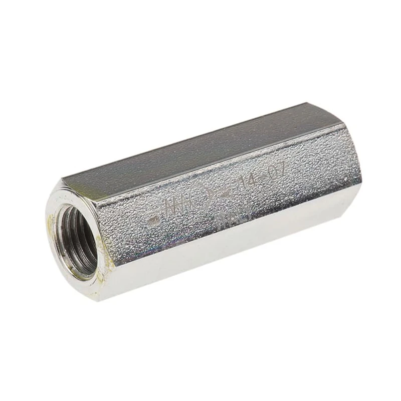 Parker Steel Hydraulic Check Valve, Inline Mount, G Thread, 20 L/min Flow, 0.35 Bar Cracking Pressure, Model 2301