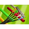Alpha Wire Heat Shrink Tubing Black 38.1 mm Sleeve Diameter x 45.72m Length 2:1 Shrink Ratio FIT Shrink F60011/2 BK005