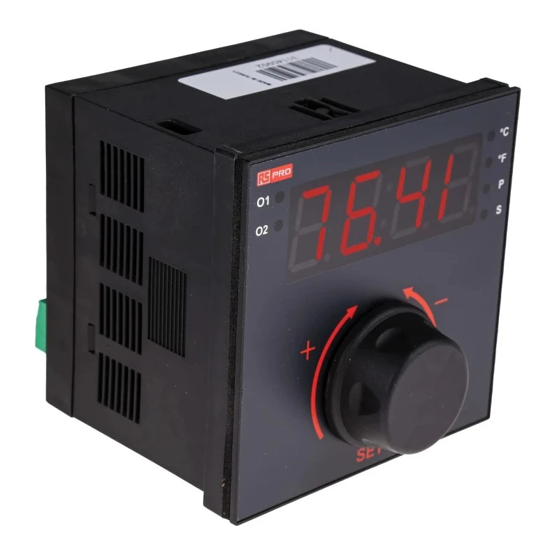 RS PRO Panel PID Temperature Controller 1 Input, 2 Output 2 Relay 230V ac 188-5167