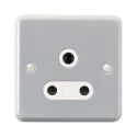 MK Electric 15A 1 Gang Electrical Socket Metalclad Plus USB Type A K843ALM