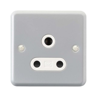 MK Electric 15A 1 Gang Electrical Socket Metalclad Plus USB Type A K843ALM