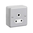MK Electric 15A 1 Gang Electrical Socket Metalclad Plus USB Type A K843ALM