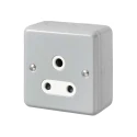 MK Electric 15A 1 Gang Electrical Socket Metalclad Plus USB Type A K843ALM