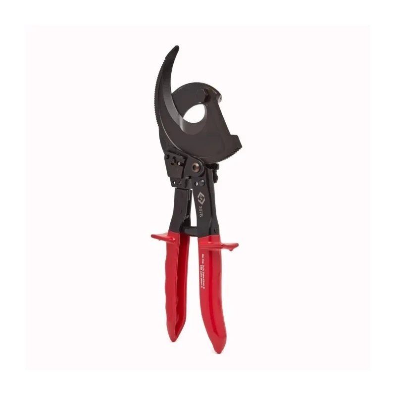 CK Flush Ratchet Cable Cutter Steel Handle Rubber Grip 52mm Maximum Cutting Capacity T3678