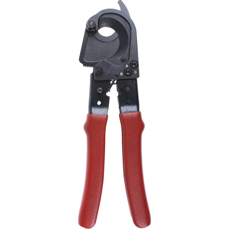 CK Flush Ratchet Cable Cutter 190mm Overall Length 32mm Max Cutting Capacity Steel Jaw Bi-Material Handle Rubber Grip 430007