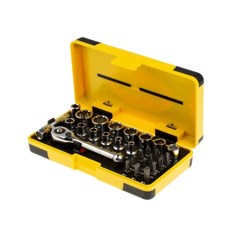 CK 28-Piece 1/4 in Standard Chrome Vanadium Steel Socket Set T4654