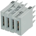 HARTING 3 mm Pitch Hard Metric Backplane Connector, Straight Female, 4 Column, 4 Row, 4 Way 17660042201