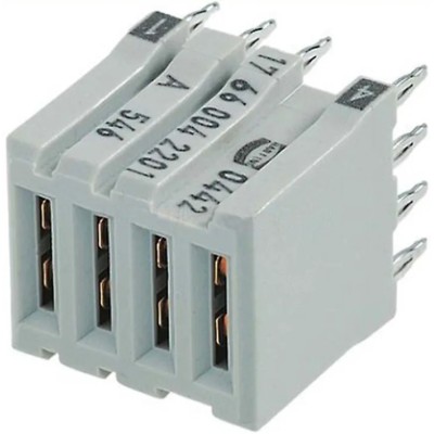 HARTING 3 mm Pitch Hard Metric Backplane Connector, Straight Female, 4 Column, 4 Row, 4 Way 17660042201