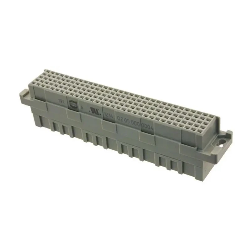 HARTING 0205 Backplane Connector Straight Female 32 Column 5 Row 160 Way 1kV 1A Polycarbonate Housing Copper 02050000004