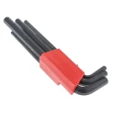 Bondhus 9 Piece L Metric Hex Key Set, Hex Size 1.5 to 10 mm HLX9M