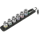 Wera 7-Piece 1/2 in Hexagon Socket Set Chrome Finish Steel 285mm 05003995001