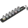 Wera 7-Piece 1/2 in Hexagon Socket Set Chrome Finish Steel 285mm 05003995001