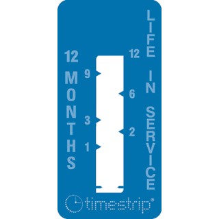 Timestrip Time Indicator Label 22 °C to 22 °C TS121