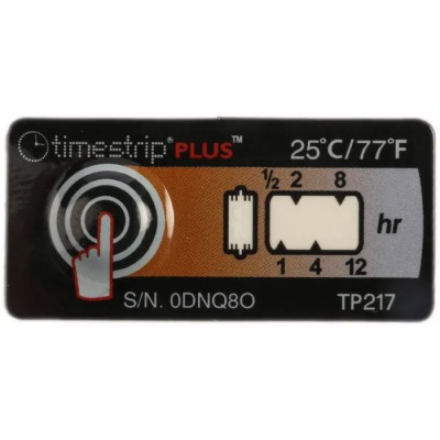 Timestrip Temperature Label Indicator 22 °C to 25 °C TP217