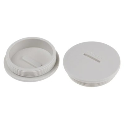 RS PRO Cable Gland Blanking Plug M50 Thread Polyamide 66 Grey 55.5 mm Diameter 865-9786